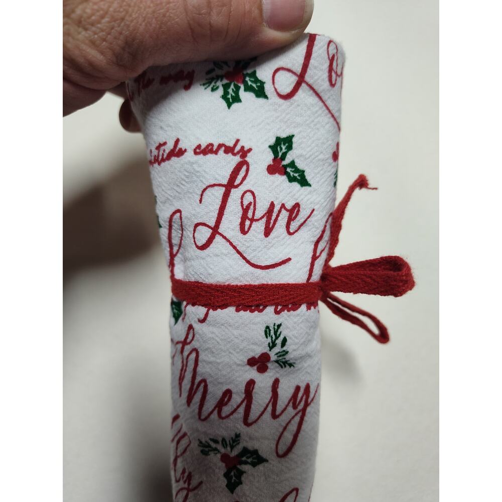 Holiday Flour Sack Dish Towel